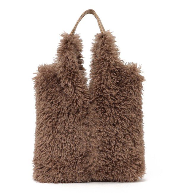 SHIPS any「SHIPS any: フェイクファー スクエア トート バッグ」|トートバッグ|