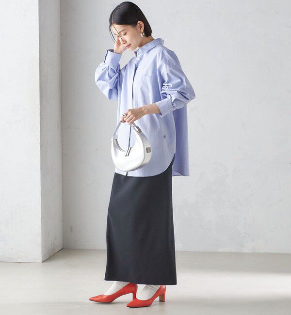 SHIPS for women「〈洗濯機可能〉ピン オックス 刺繍 シャツ」|シャツ・ブラウス|