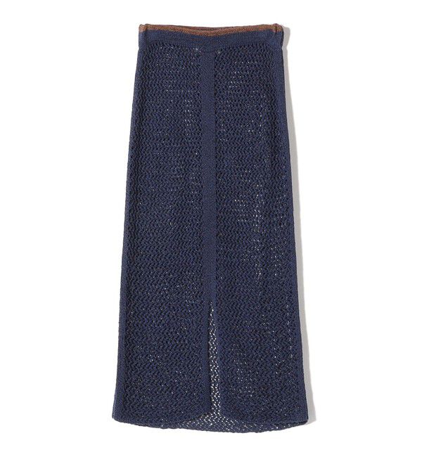 SHIPS for women「LOGAN KNITTING MILLS:〈手洗い可能〉クロシェ スカート」|スカート|