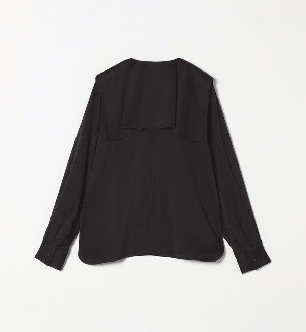 quaranciel「quaranciel:〈洗濯機可能〉ケープデザイン スキッパー ブラウス」|シャツ・ブラウス|