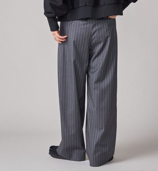 SHIPS for women「SHIPS NINE CASE:〈手洗い可能〉ストライプ イージー パンツ」|その他|