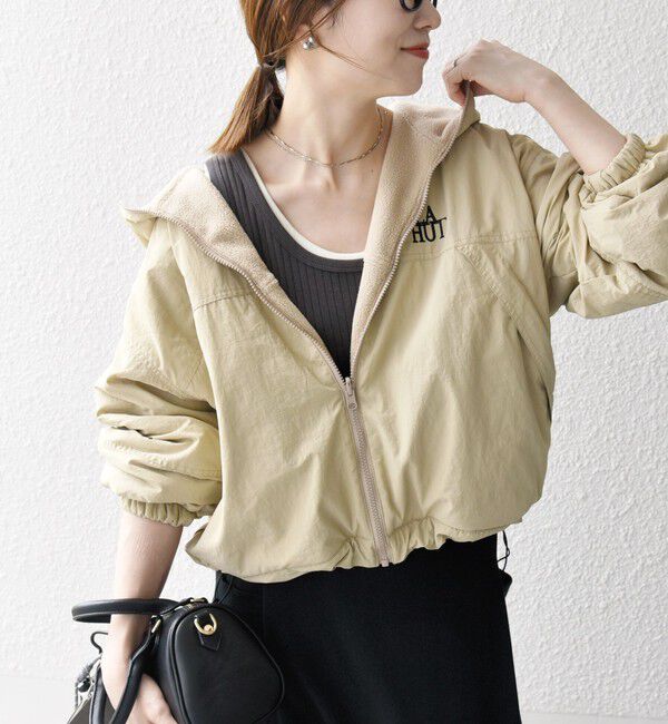 SHIPS any「【SHIPS any別注】La Hutte:〈洗濯機可能〉リバーシブル マウンテン パーカ」|ブルゾン・スタジャン|