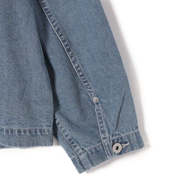 SHIPS for women「【WEB限定】〈洗濯機可能〉ノーカラー デニム カバー オール」|デニムジャケット|