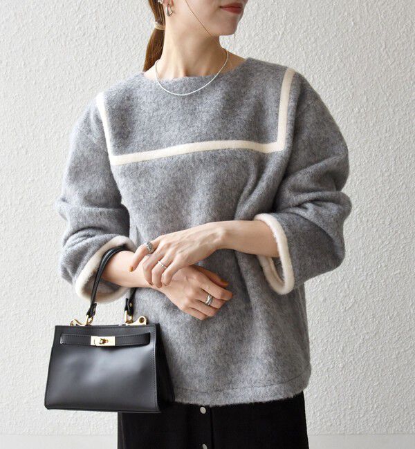 SHIPS any「SHIPS any: バイカラー セーラー デザイン プルオーバー」|Tシャツ・カットソー|