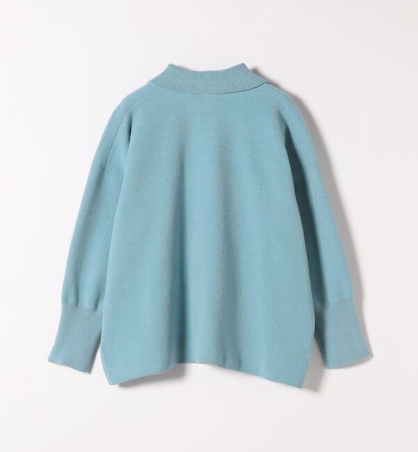 SHIPS any「SHIPS any:〈手洗い可能〉モールヤーン スキッパー ポロ ニット プルオーバー」|ニット・セーター|