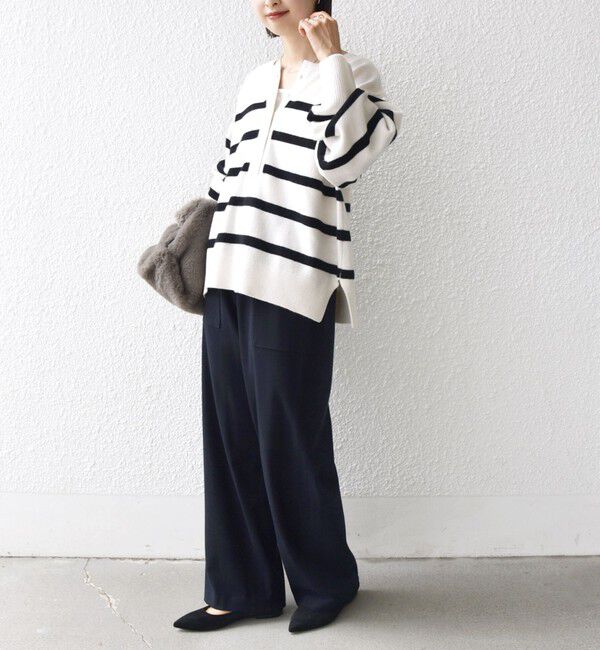 SHIPS for women「〈手洗い可能〉両面起毛 ポケット デザイン ドロスト パンツ」|その他|