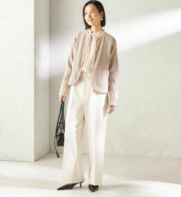 SHIPS for women「〈手洗い可能〉モール リブ クルーネック カーディガン」|カーディガン|