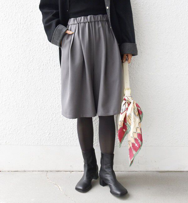 SHIPS for women「〈洗濯機可能〉ドロスト タック ハーフ パンツ」|その他|