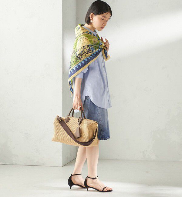 SHIPS for women「【SHIPS別注】BINDU: マップ スカーフ 100&times;100」|バンダナ・スカーフ|