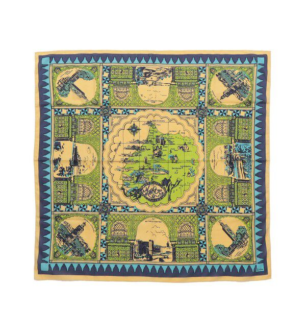 SHIPS for women「【SHIPS別注】BINDU: マップ スカーフ 100&times;100」|バンダナ・スカーフ|