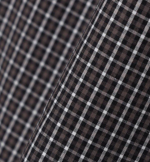 SHIPS any「SHIPS any:〈洗濯機可能〉マイクロ チェック イージー パンツ(セットアップ対応)◇」|チノ|