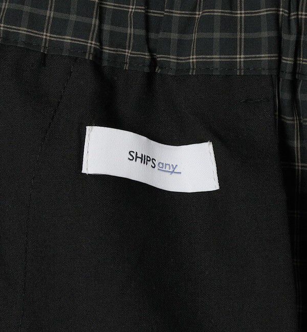 SHIPS any「SHIPS any:〈洗濯機可能〉マイクロ チェック イージー パンツ(セットアップ対応)◇」|チノ|