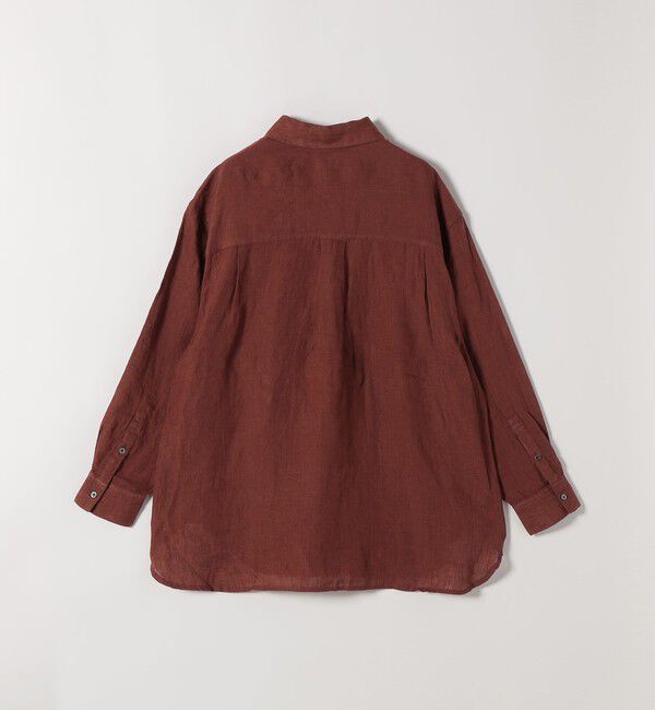 SHIPS any「《予約》SHIPS any:〈洗濯機可能〉リネン レギュラーカラー ルーズ 刺繍 シャツ」|シャツ・ブラウス|