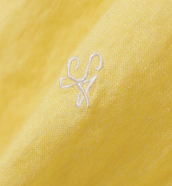 SHIPS any「《予約》SHIPS any:〈洗濯機可能〉リネン レギュラーカラー ルーズ 刺繍 シャツ」|シャツ・ブラウス|
