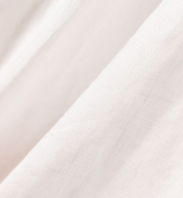 SHIPS any「《予約》SHIPS any:〈洗濯機可能〉リネン ボリューム スリーブ フレア ブラウス」|シャツ・ブラウス|