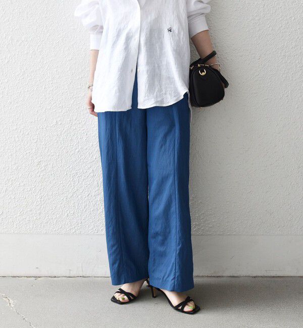 SHIPS any「《予約》SHIPS any:〈洗濯機可能〉ツイル センター シーム ワイド イージー パンツ」|その他|