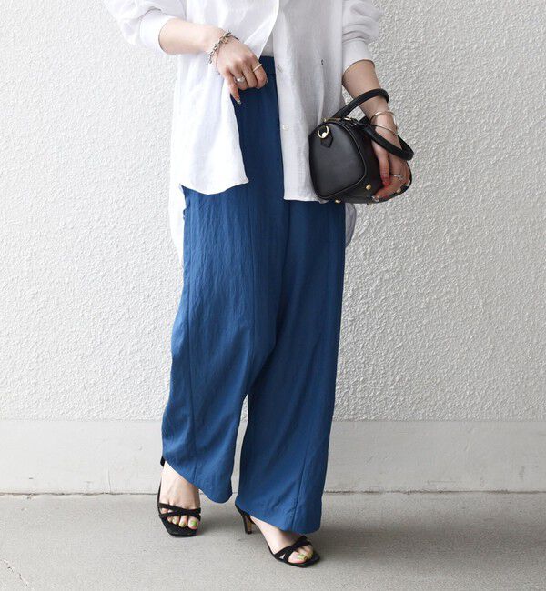 SHIPS any「《予約》SHIPS any:〈洗濯機可能〉ツイル センター シーム ワイド イージー パンツ」|その他|