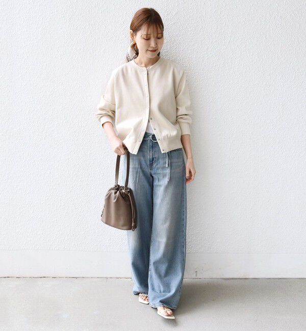 SHIPS for women「〈洗濯機可能〉コットン リブ スナップ ボタン カーディガン」|カーディガン|