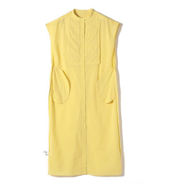 SHIPS Colors 「《予約》SHIPS Colors:〈手洗い可能〉コットン ピンタック ヨーク シャツ ワンピース◆」|ワンピース|