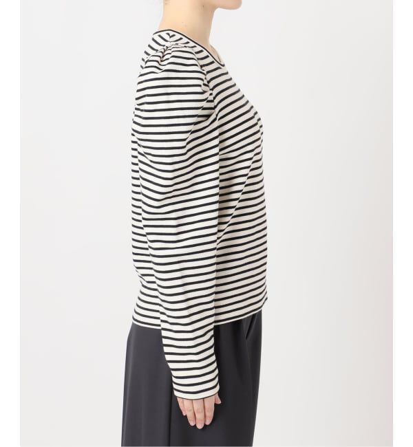 OUTDOOR PRODUCTS Usual Things「WEB限定カラーあり ボリュームスリーブボーダープルオーバー」|Tシャツ・カットソー|