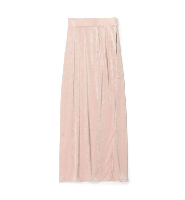 BACCA「inner piece ベロアジャージー ロングスカート」|スカート|73 ライトパープル