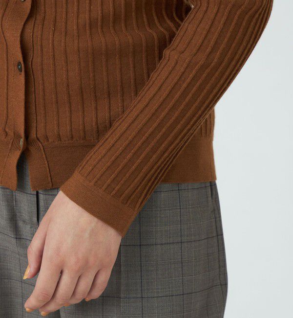 TOMORROWLAND collection「カシミヤシルクリブ クルーネックカーディガン」|カーディガン|