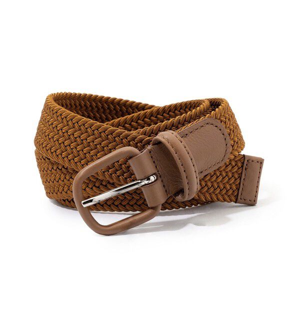 TOMORROWLAND GOODS「Anderson's ゴム メッシュ ベルト」|ベルト|45 キャメル