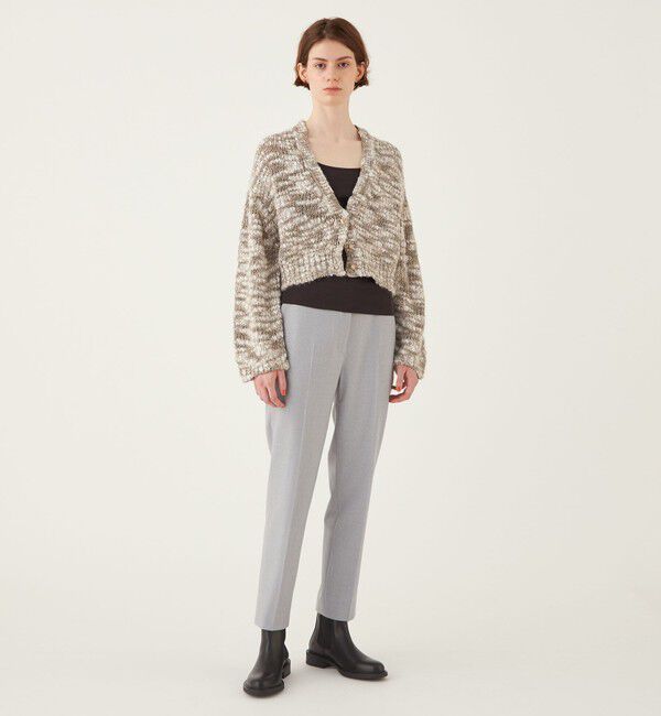 DES PRES「フランネルウールストレッチ シガレットパンツ」|スラックス|