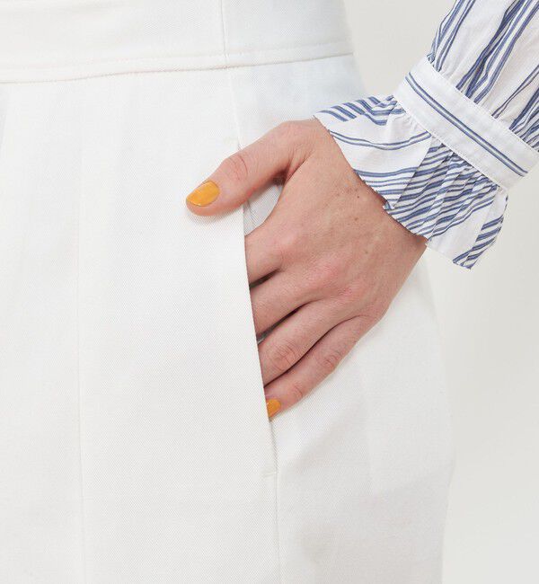 GALERIE VIE「ドライコットンチノ ツータックワイドパンツ」|チノ|