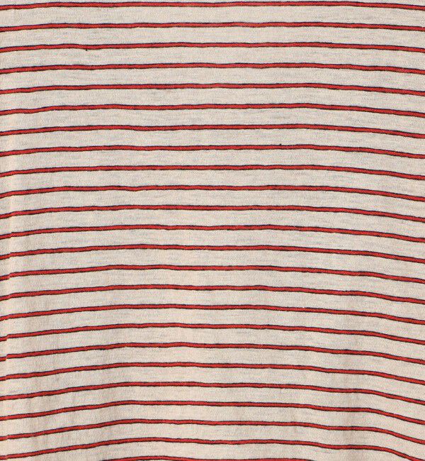 BACCA「リネンボーダー ショートカットソー」|Tシャツ・カットソー|