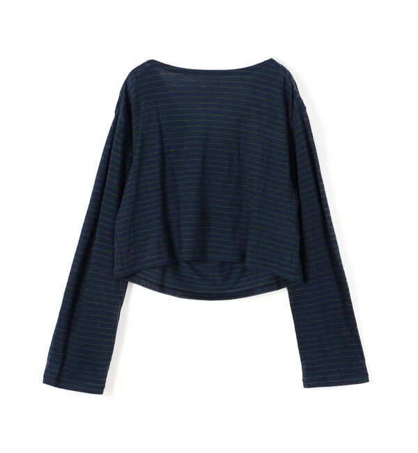 BACCA「リネンボーダー ショートカットソー」|Tシャツ・カットソー|68 ネイビー系