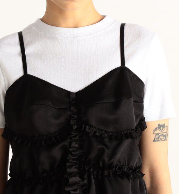 Edition「サテンヨウリュウ フリルキャミソール」|キャミソール|