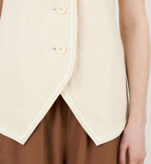 DES PRES「ヘンプツイル ジレ」|ベスト・ジレ|