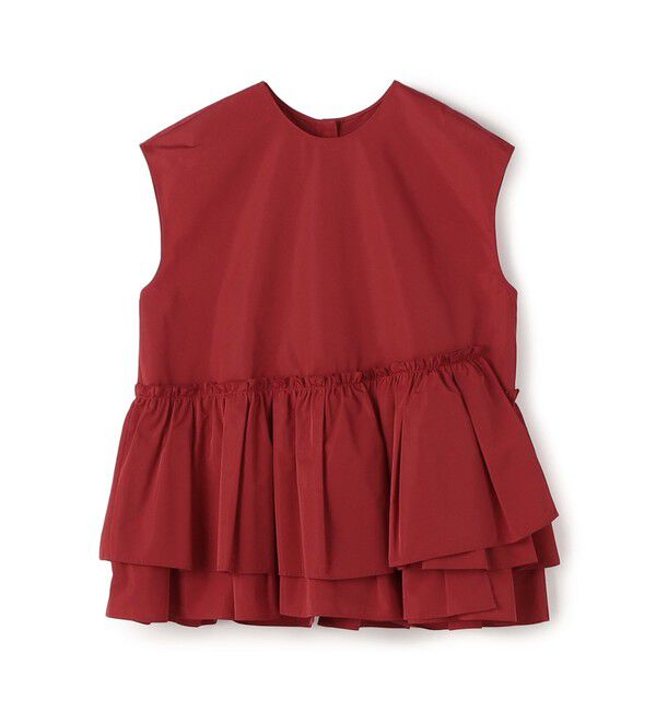 TOMORROWLAND collection「ポリエステルシルクタフタ ティアードチュチュ」|シャツ・ブラウス|35 レッド