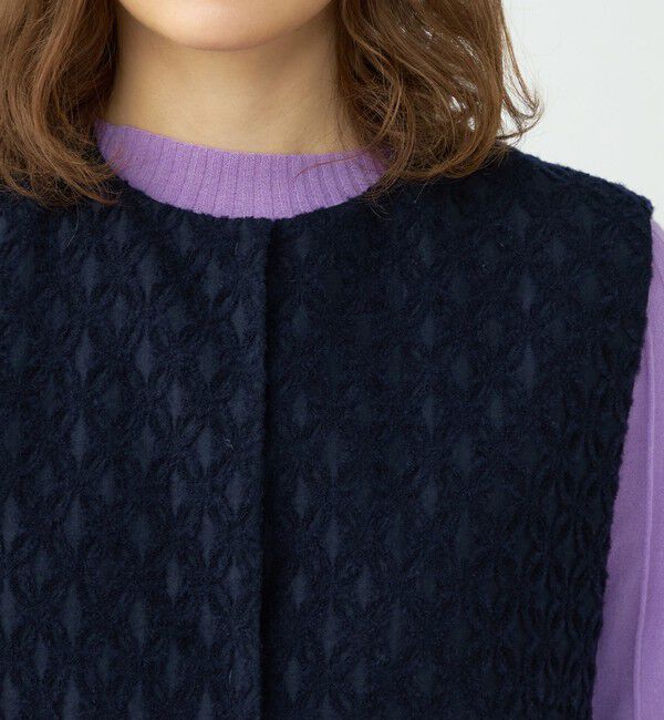 Ballsey「モールヤーンジャカード クルーネックジレ」|ベスト・ジレ|