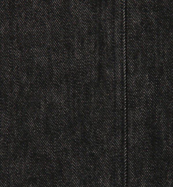 DES PRES「ブラックデニム ブラレット付きマキシスカート」|タイト|