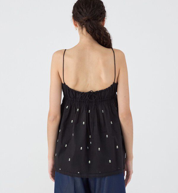 TOMORROWLAND BUYING WEAR「【別注】ne Quittez pas BLACK POPLIN ORGANZE キャミソールトップス」|キャミソール|