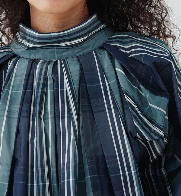 GALERIE VIE「ライトタフタ スタンドカラーブラウス」|シャツ・ブラウス|