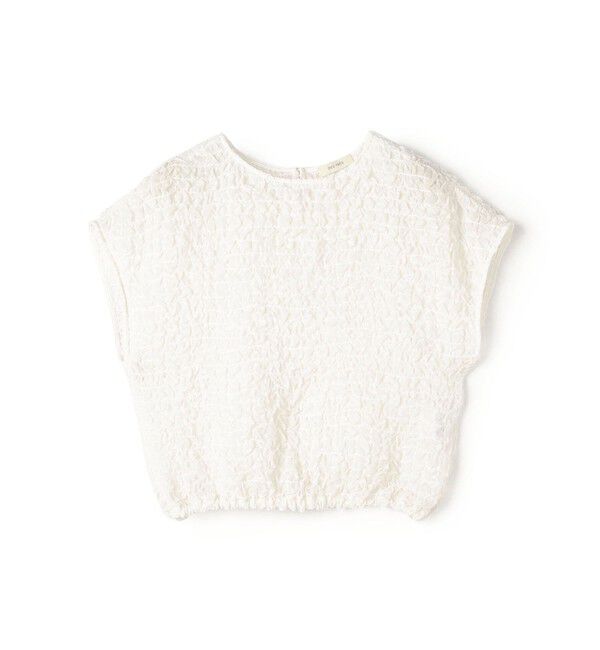 DES PRES「シャーリングシルク ショートプルオーバー」|シャツ・ブラウス|11 ホワイト