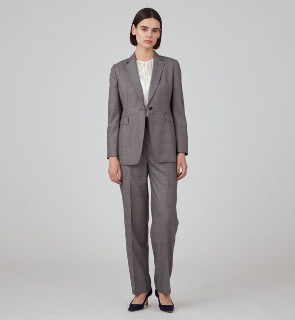 TOMORROWLAND collection「TASMANIAN GLEN CHECK ストレートパンツ」|スラックス|