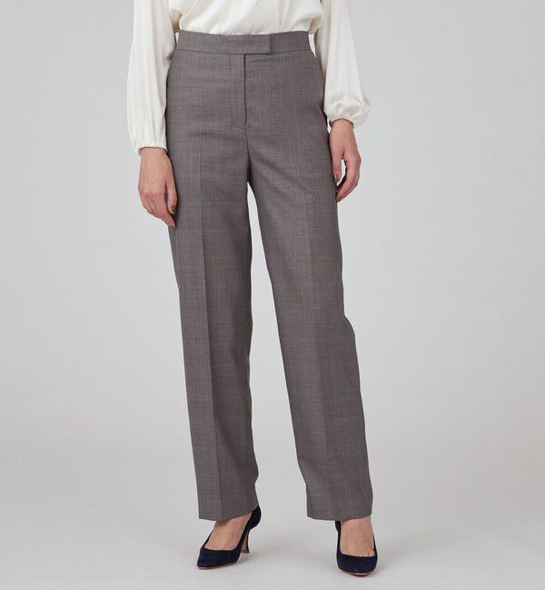 TOMORROWLAND collection「TASMANIAN GLEN CHECK ストレートパンツ」|スラックス|