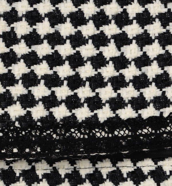 DES PRES「テープヤーンツイード ノーカラーコンパクトジャケット」|ノーカラージャケット|