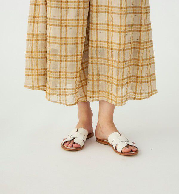 Ballsey「【WEB先行予約】シアープラッド フレアキュロットパンツ」|キュロット|