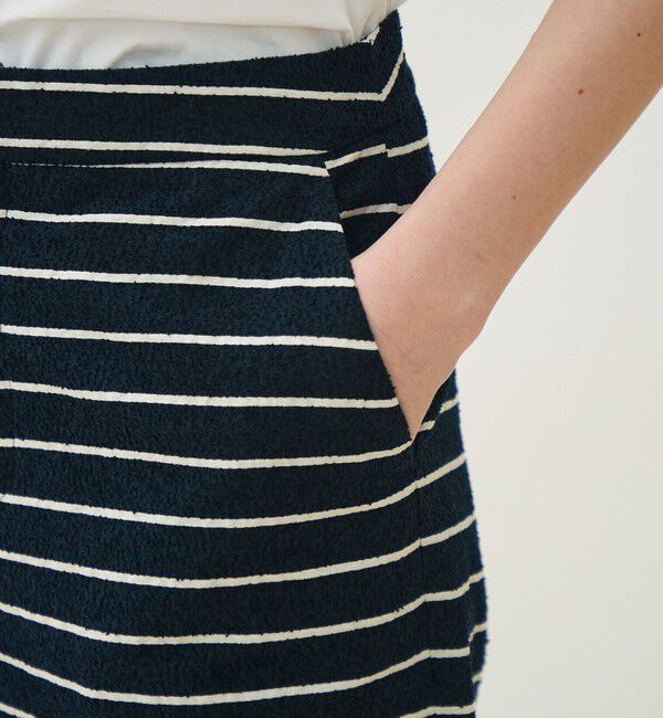 TOMORROWLAND collection「シルクブレンドボーダー ストレートパンツ」|その他|