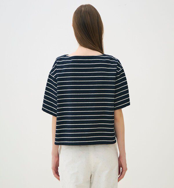 TOMORROWLAND collection「シルクブレンドボーダー ボートネックプルオーバー」|その他|