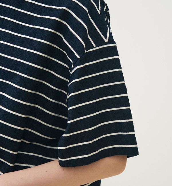 TOMORROWLAND collection「シルクブレンドボーダー ボートネックプルオーバー」|その他|