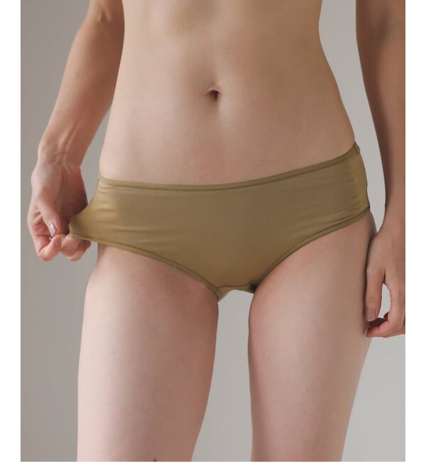 EMILYWEEK「【RESET】オーガニックコットン混 ショーツ（ベージュ、ボルドー）」|インナー|ベージュ