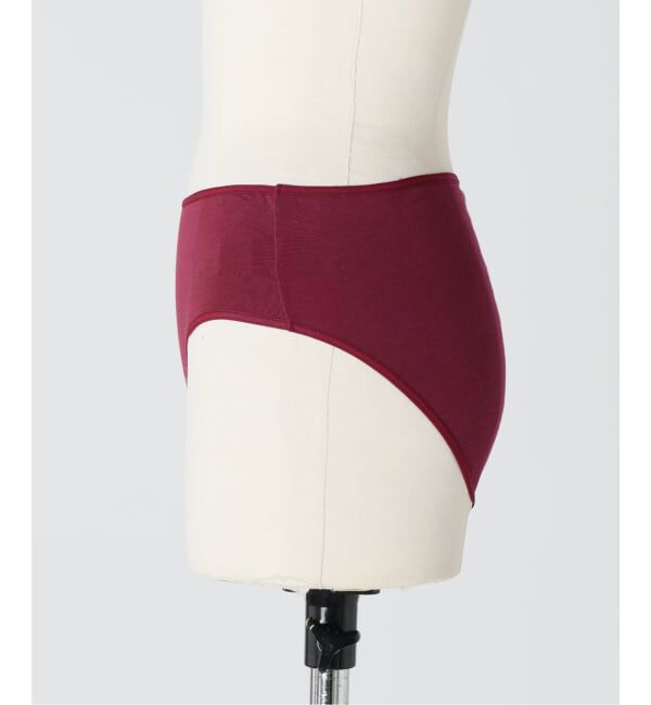 EMILYWEEK「【RESET】オーガニックコットン混 ショーツ（ベージュ、ボルドー）」|インナー|