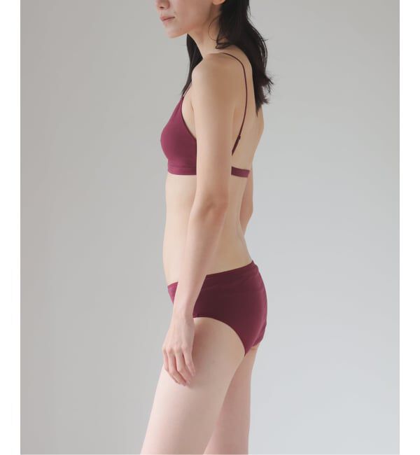 EMILYWEEK「【RESET】オーガニックコットン混 ショーツ（ベージュ、ボルドー）」|インナー|