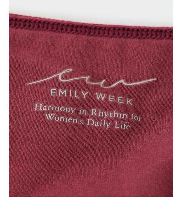 EMILYWEEK「【RESET】オーガニックコットン混 ショーツ（ベージュ、ボルドー）」|インナー|